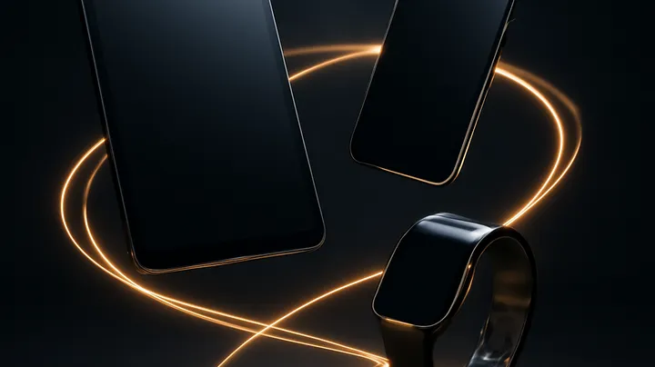 366BD COM Multiple devices floating in harmony